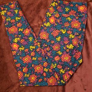 Lularoe Floral Leggings sz TC